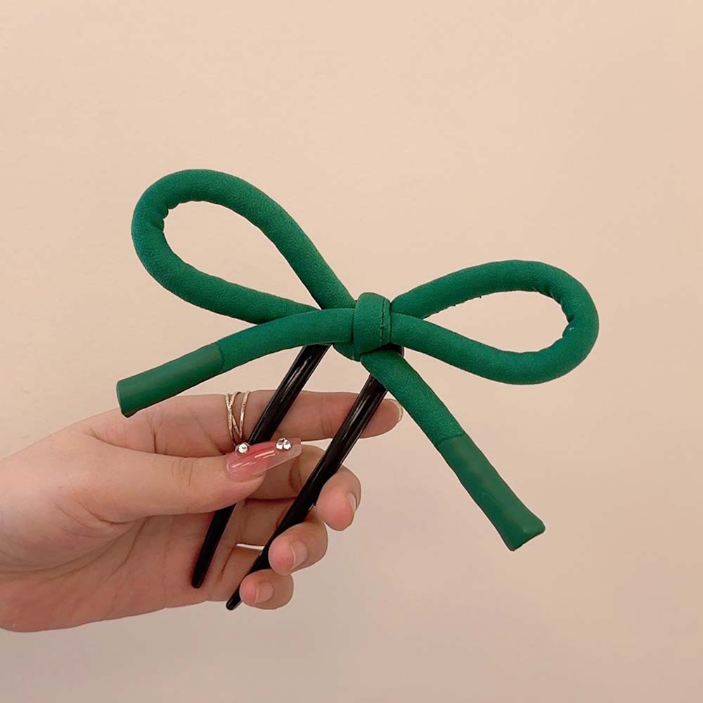 Dulce arco en forma de U, lindas bolas de cabeza, simple detrás de la cabeza, clipes de cabello modernos para las mujeres