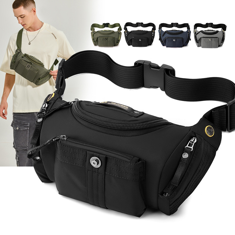 WEPOWER nuevo bolso de pecho multifuncional deportivo al aire libre, bolso de hombro de moda, bolso de cintura portátil casual