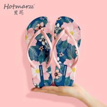 Hotmarzz黑玛 女人字拖鞋外穿人字拖PVC防滑沙滩夹脚拖鞋slippers