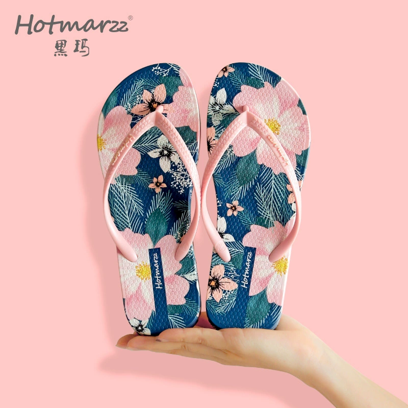 Черные женские шлепанцы Hotmarzz, верхняя одежда, шлепанцы, нескользящие пляжные шлепанцы из ПВХ, тапочки