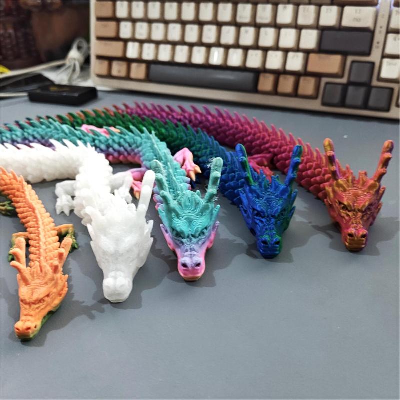 3Dプリント龍動物蛇置物関節活動可能八爪魚模型中国龍プラスチック工芸品卸売り|undefined
