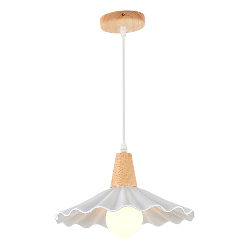 Lámpara de comedor de madera nórdica de tres cabezas mesa de comedor lámpara de Bar simple estilo japonés moderno estilo tranquilo dormitorio creativo pequeño