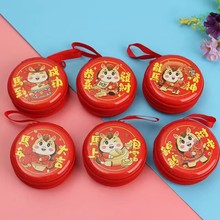 新款马年零钱包 中秋国庆马口铁零钱包 卡通圣诞硬币拉链包