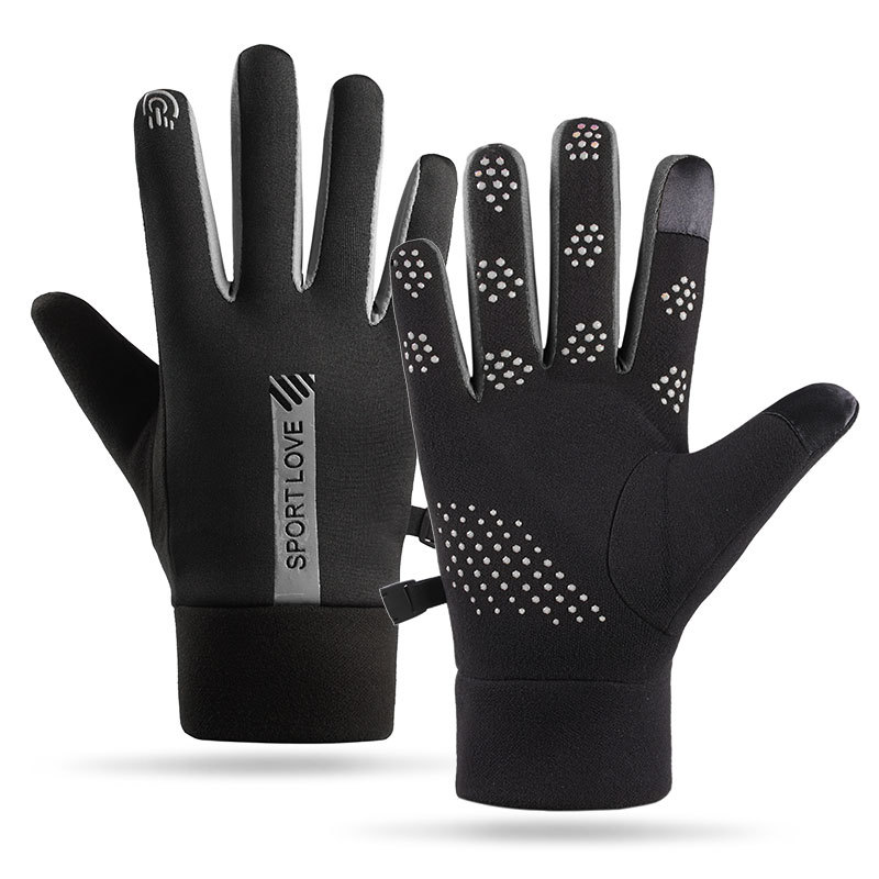 Silti cimdi pāriem Rudens un Ziemas Riteņbraukšanai Ar Bieza Fleece Outdoor Pret Slip Touch Screen Vēja un Aukstuma necaurlaidīgiem cimdiem_voghion.com