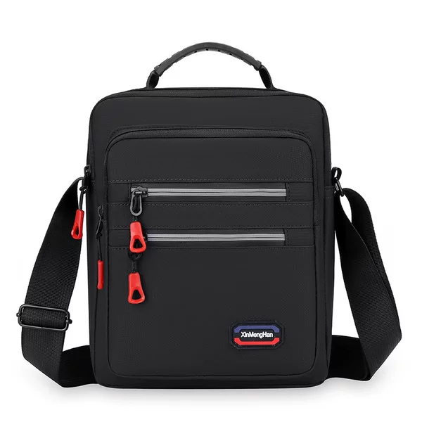 New Men's Crossbody Bag Outdoor Casual Satchel Simple Business Portable Water-repellent Multi-layer Backpack