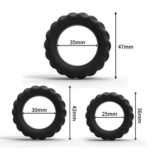 Silicone three-ring lock ring tire ring men's penis collar correction men's masturbator husband and wife passion toy