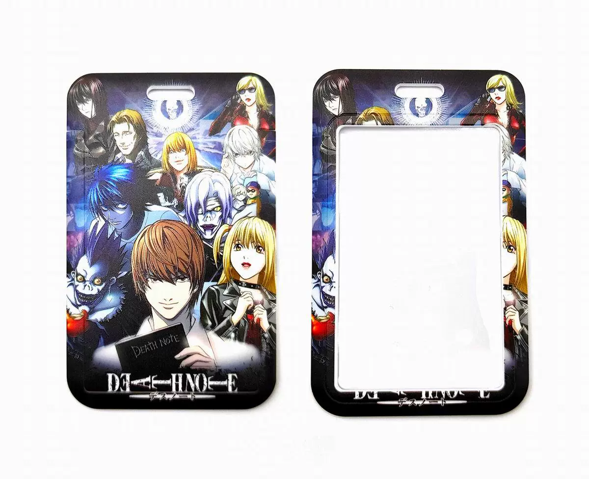 Папка/кошелек из ПВХ для карточек Death Note (Death Note) карта студента, пропуск на кампус, проездной карта доступа на завод, толчок и закрытие