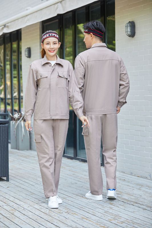 春秋冬用純綿作業服セット メンズ 厚手 溶接工 電気技師 作業着 長袖 工場 車修理工 労働保護服|undefined