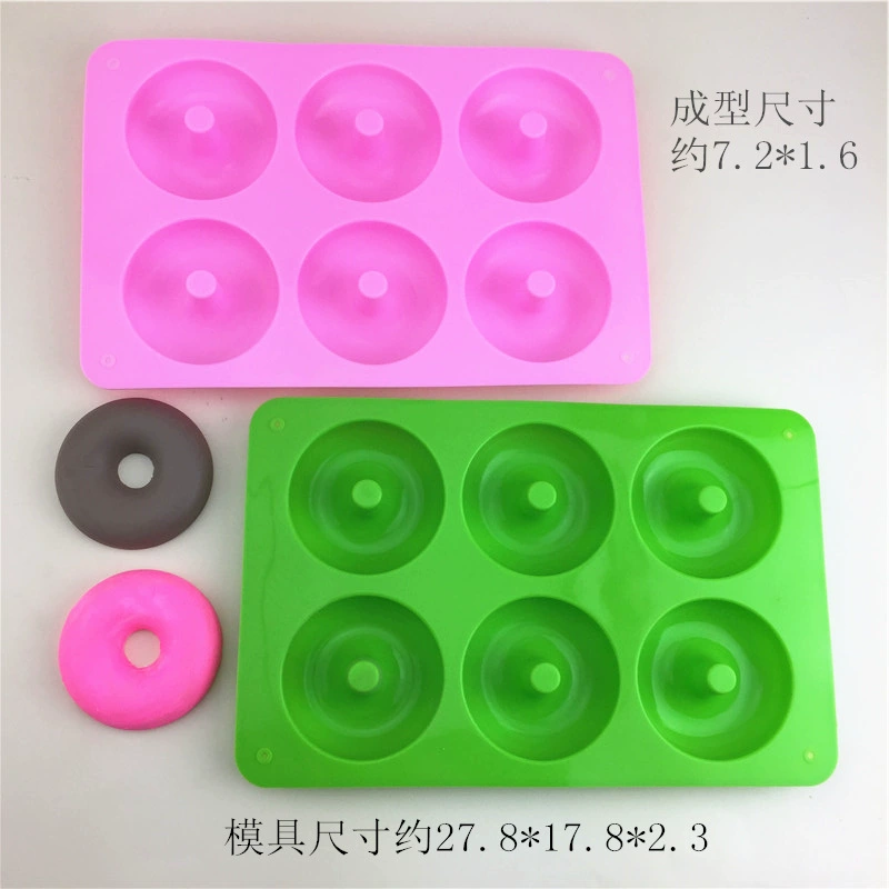 Acrylic donut, compact fondant, silicone soap, mold, french style