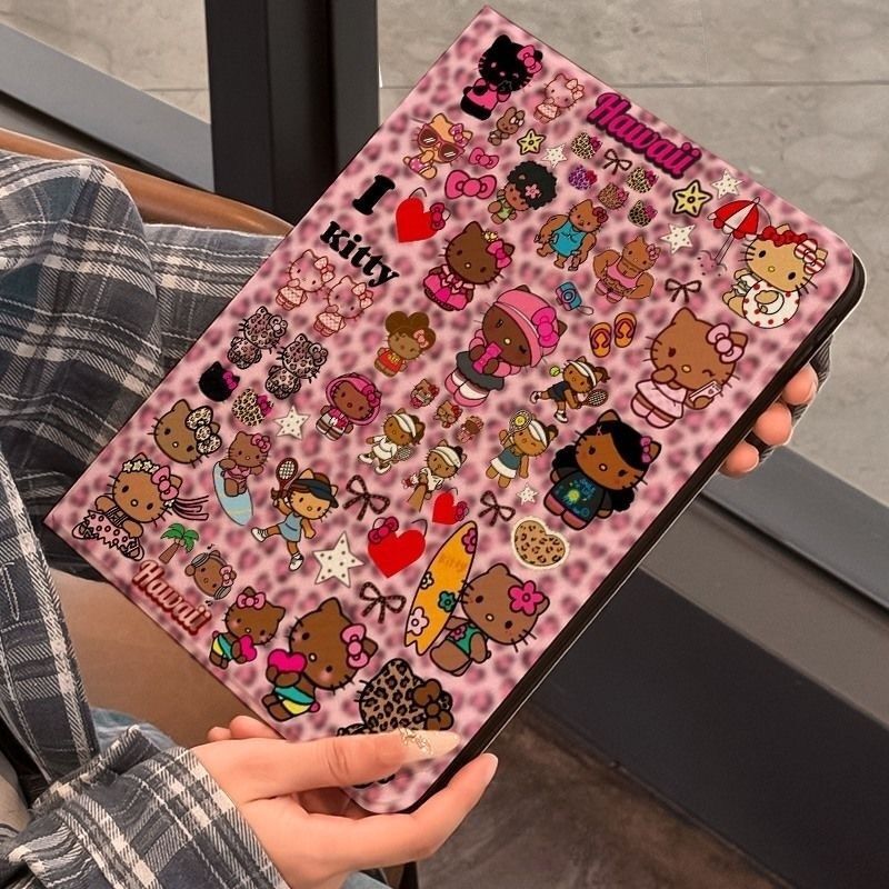 Sweet and cool kitty case suitable for Apple iPad Pro tablet protective cover AIR8/MINI7 new iPad11/6/7 Sweet and cool kitty case suitable for Apple iPad Pro tablet protective cover AIR8/MINI7 new iPad11/6/7