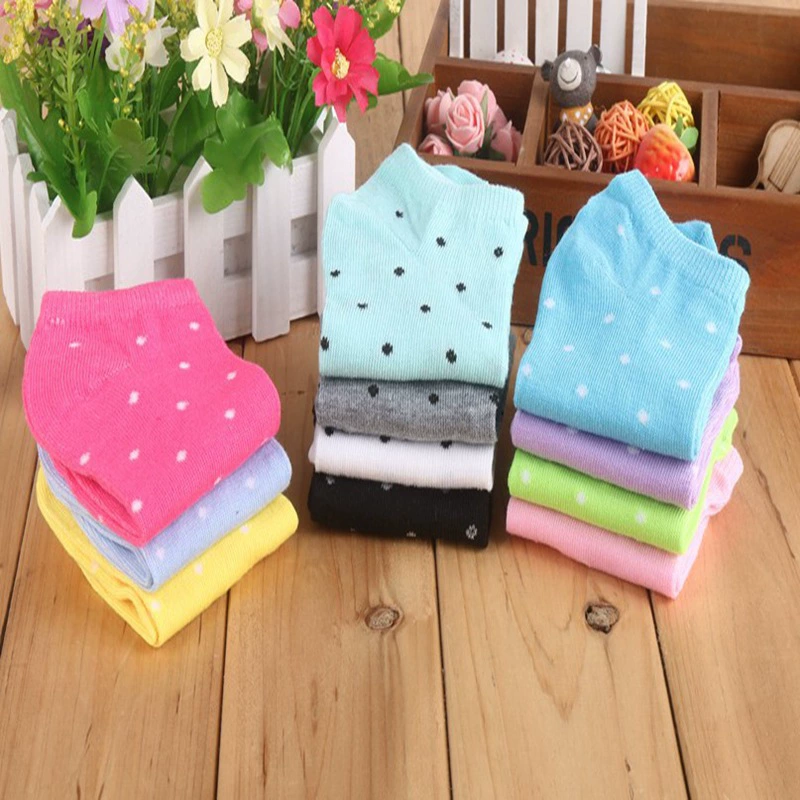 Women's Boat Socks, Cotton Candy Solid & Pattern Patterns, Low-Cut Invisible, Assorted Colors