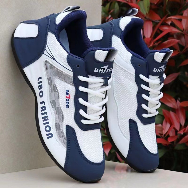 Marca de zapatos de hombre 2025 otoño nuevos zapatos de corrida de malla de hombre, zapatos deportivos flexibles, zapatos de moda de papá