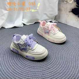 蜡笔小行春秋新款儿童板鞋防滑软底男女童底帮小白鞋一手码拿货