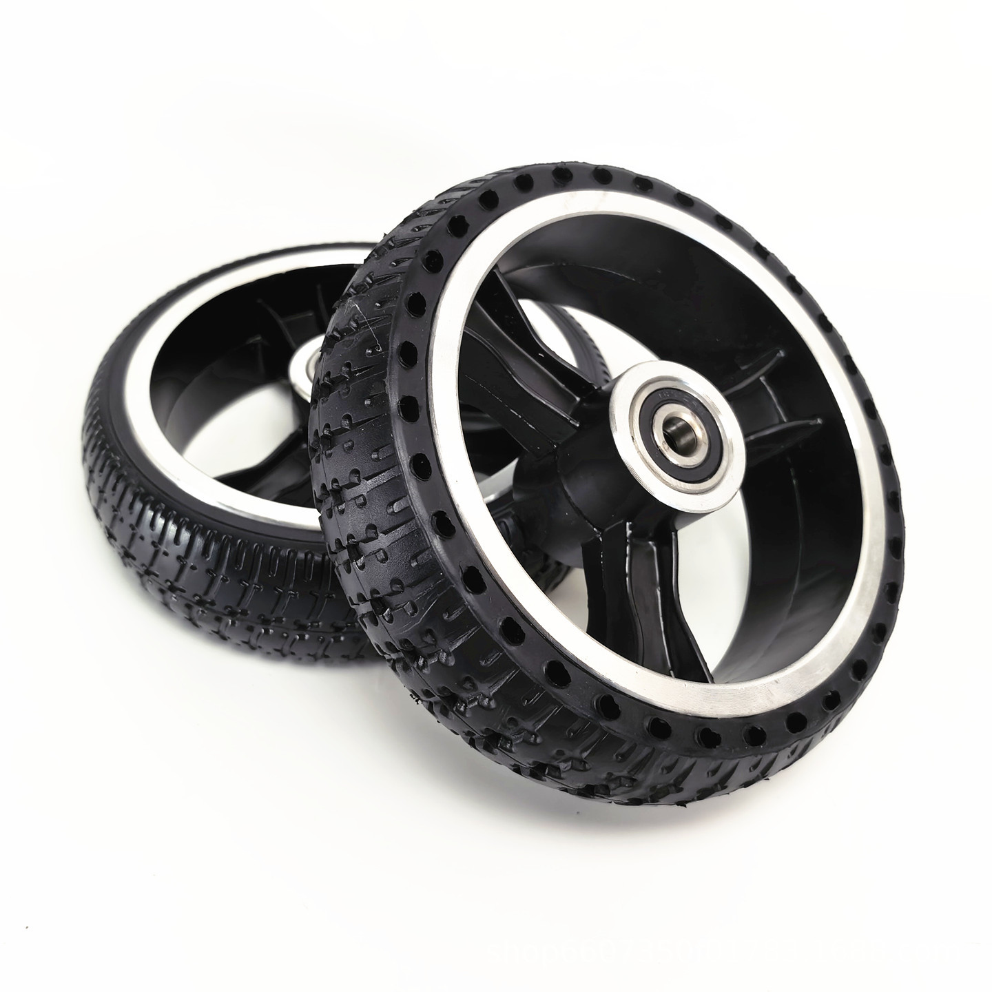 6.5inch Electric scooter robot amusement car bumper car wheel 6.5x45 honeycomb solid tire complete wheel