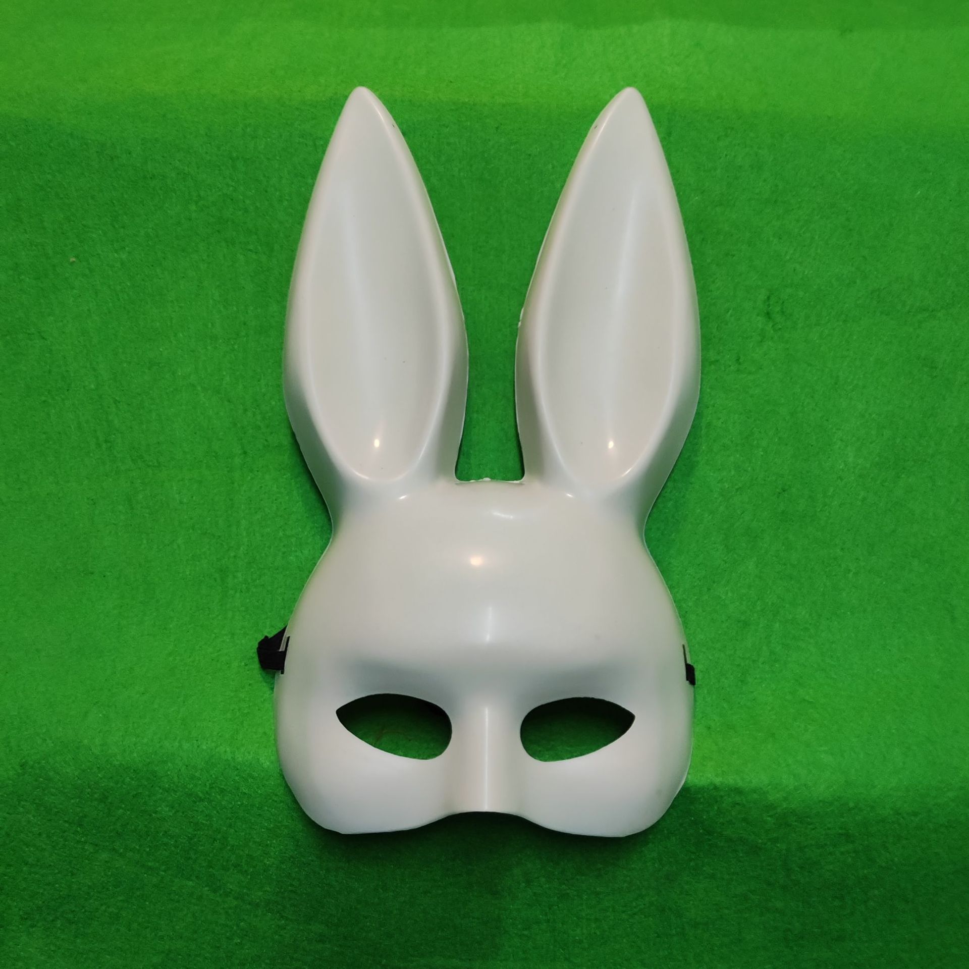 Accesorios de Disfraces de Conejita para Halloween, Media Cara, para Fiestas de Disfraces, Bares, Manualidades, Conejo Colorido Galvanizado