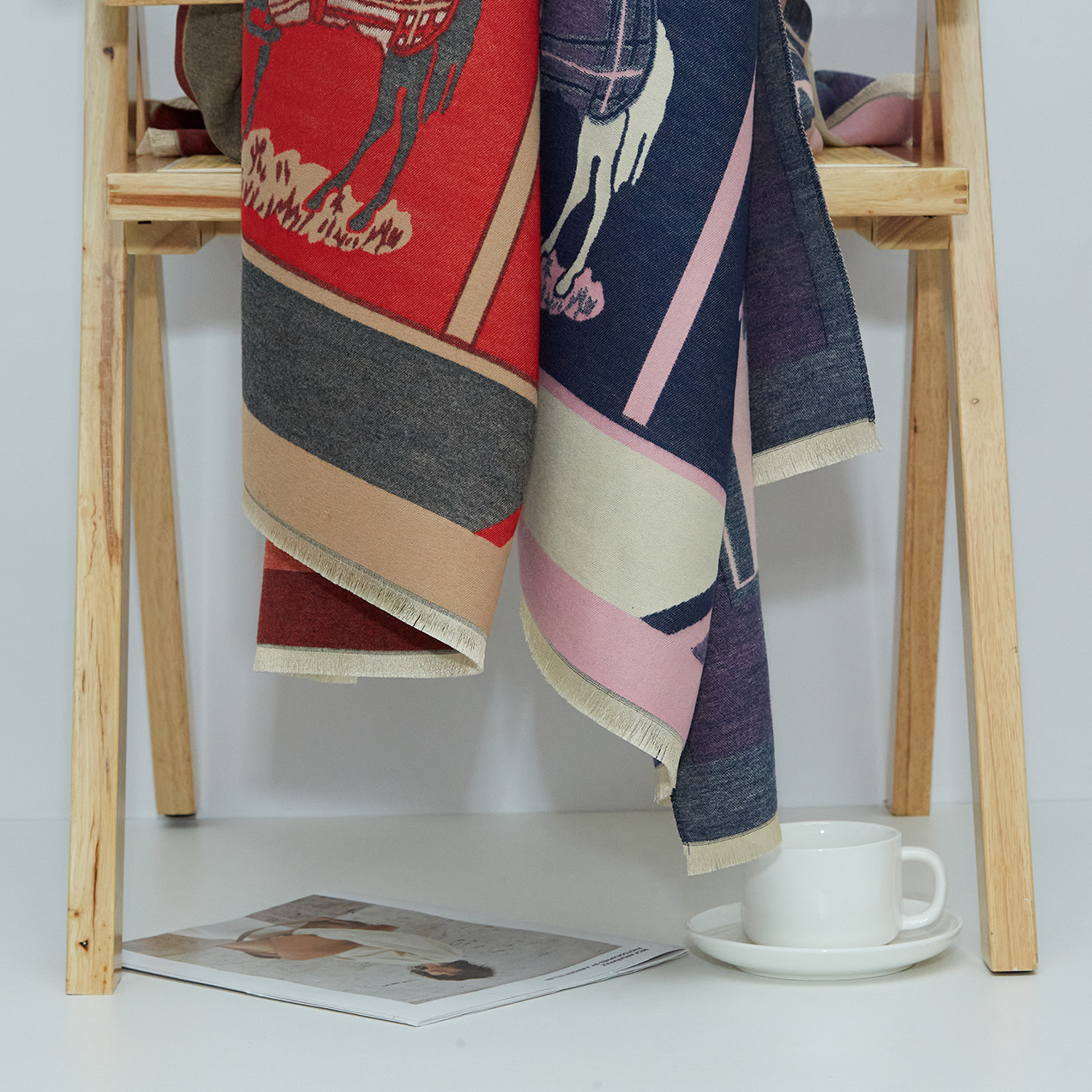 Xale vintage de luxo para mulher cachecol quente dupla face_voghion.com