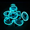 RGB Phantom color change chart fan LED dual aperture lamp Aurora 12CM desktop computer cooling fan