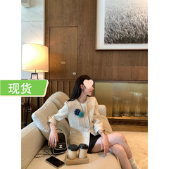 欧阳 粗花呢小香风外套女秋季高级感圆领小个子复古短款上衣