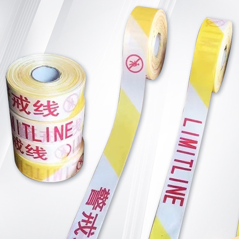 Bulk Oxford cloth roll yellow and white traffic safety isolation telescopic warning belt construction red and white warning line