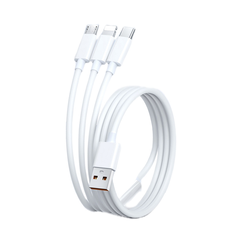 100w三合一超急速充電三ケーブル適用アップルtype-cアンドロイド携帯電話車載usb|undefined