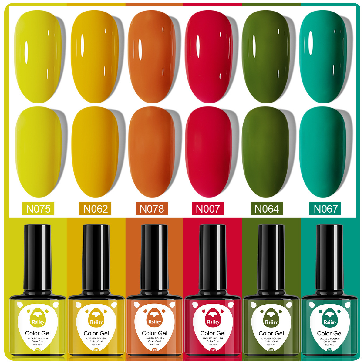 6 colores esmalte de uñas pegamento fototerapia embotellada color popular pintado brillante ojo de gato pegamento UV fototerapia pegamento esmalte de uñas traje de pegamento