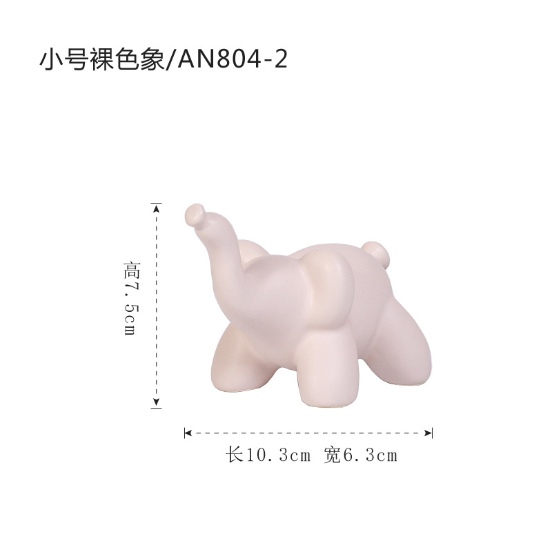 Creativo lindo elefante de cerámica decoración ins estilo interior hogar suave decoración salón dormitorio pequeña Decoración
