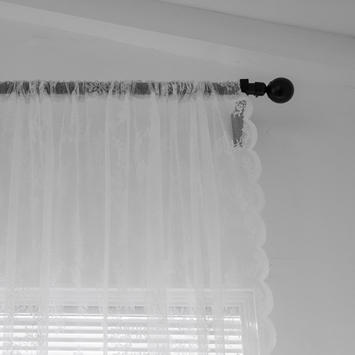 Cross-border exclusive floating window white lace curtain net modern minimalist window curtains living room bedroom curtains finished product