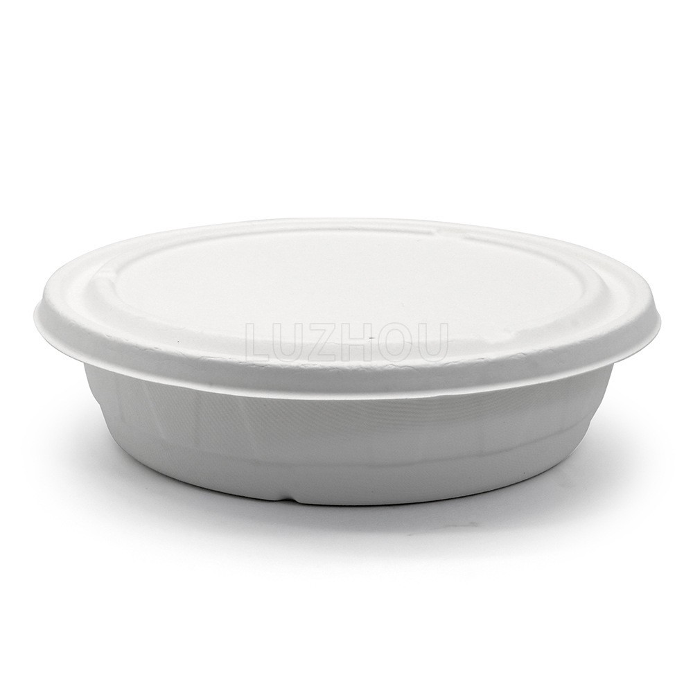 Shaoneng Oasis Gansu pulpa de bambú de salsa desechable cubierta de platos ecológicos en forma de diamante pulpa compostable degradable