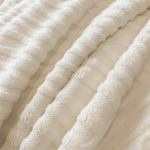 Winter Thick Insulated Floral Milk Fleece Four-Piece Set Double-Sided Plaid Coral Fleece Bed Sheet Set