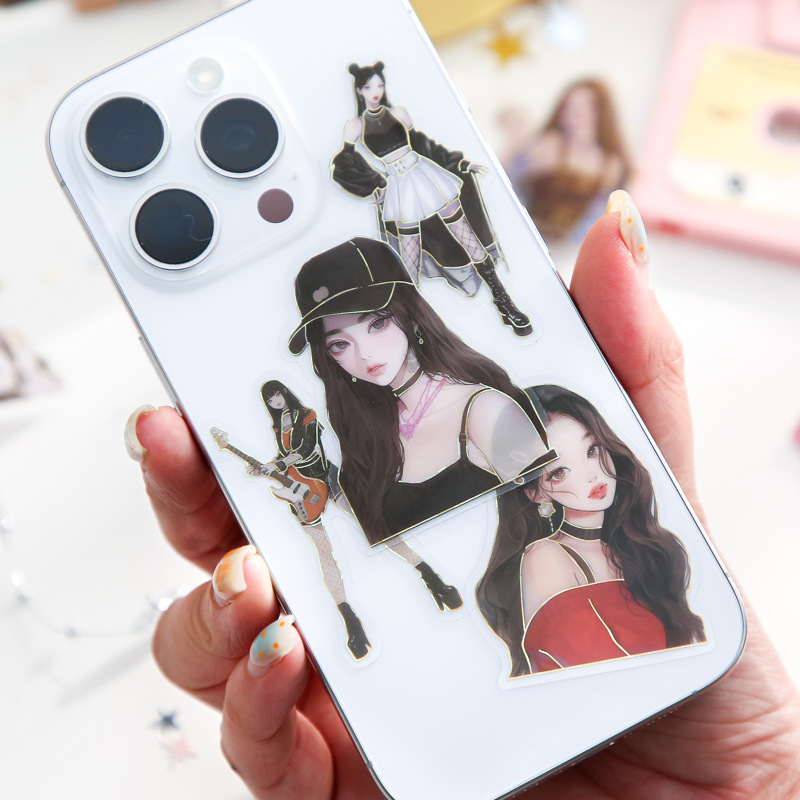 Paquete de pegatinas Mr. Paper Serie Idol Fantasia Tema de personaje Película de corte Material de cuenta de mano Paquete de pegatinas decorativas