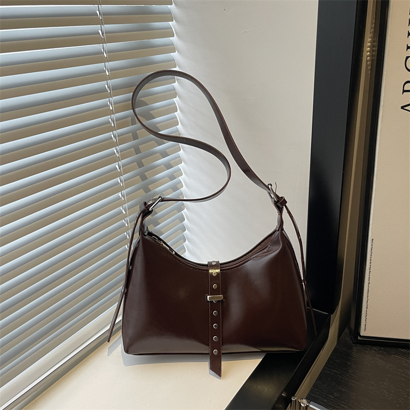 Koreanische Dumpling Tasche Damen Retro Umhängetasche Schultertasche_voghion.com