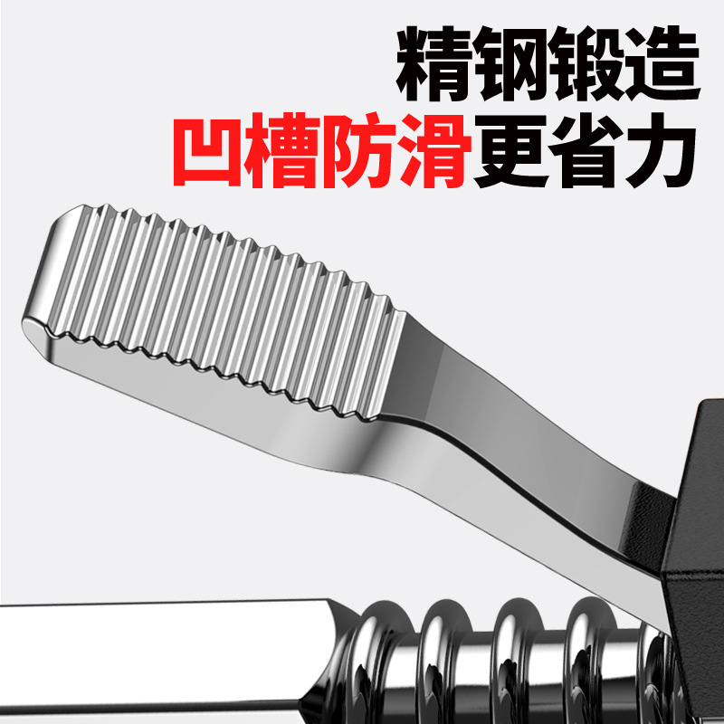 Pistola de grasa boquilla cerradura abrazadera tipo boquilla de inyección de aceite de alta presión tipo tornillo doble mango manual eléctrico neumático máquina de mantequilla accesorios de autobloqueo