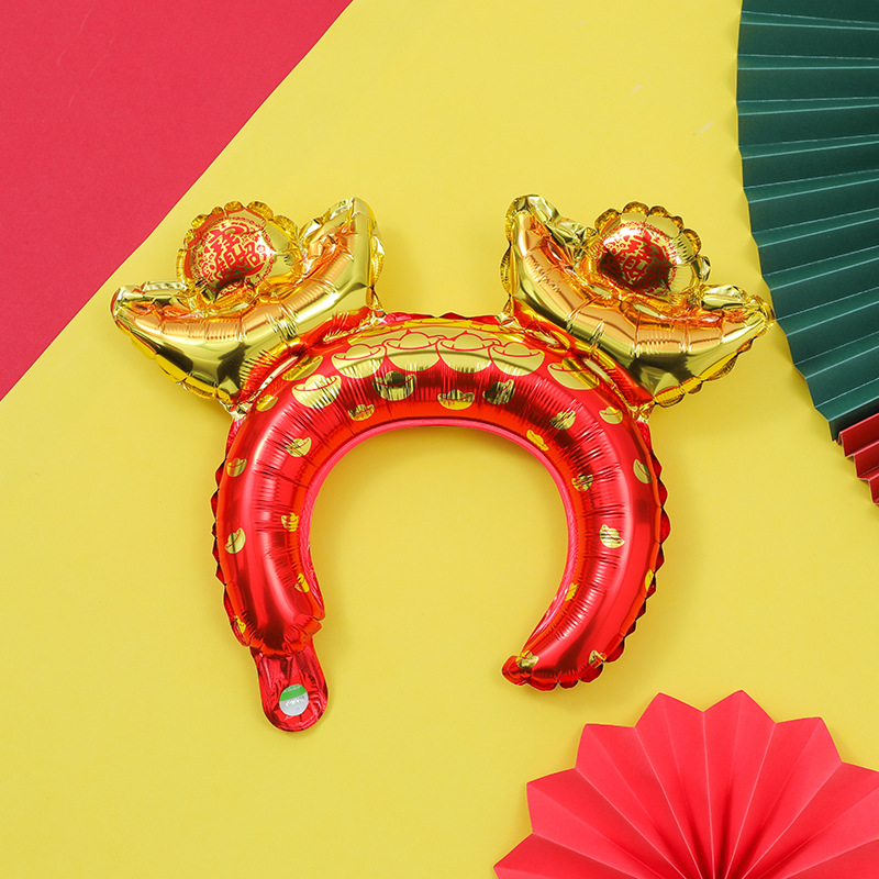 설날 머리띠 풍선 [원보] 50개