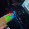 Blue fan blades (three-light style) seven-color flashing thunder fighter