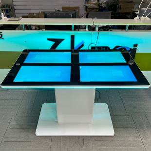 Manufacturer Wholesale 21.5inch Four-Screen Touch Coffee Table Multi-Point Interactive Touch Table Interactive Business Negotiation Table Waterproof