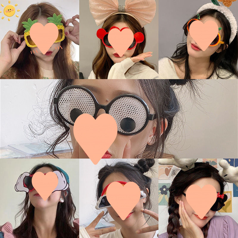 Divertido gafas de sol bodas damas de honor fotos accesorios de boda fiesta de cumpleaños gafas de escultura de arena gafas en línea gafas extrañas