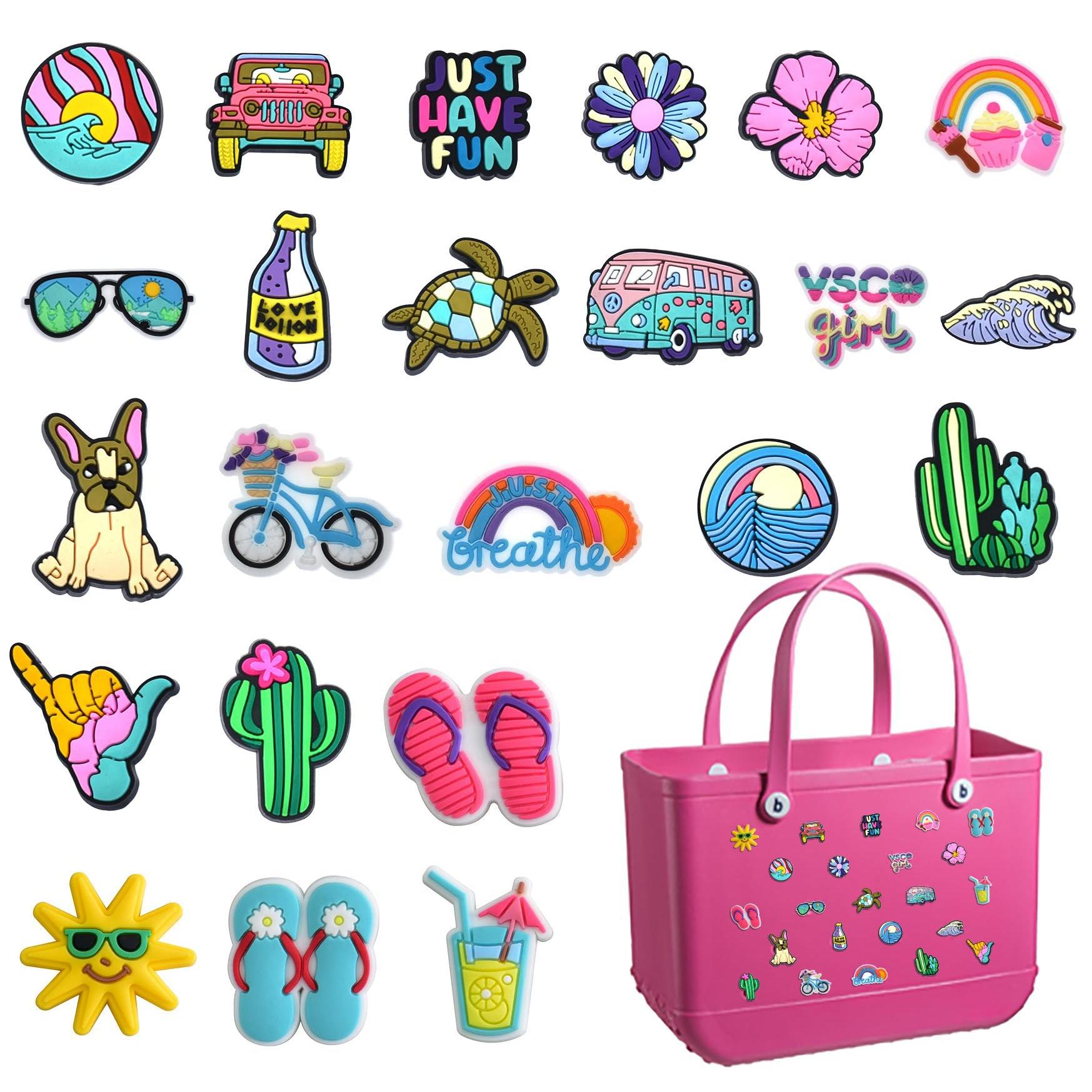 Bolso hebilla Bolso Bogg accesorios adornos decorativos para mujer bolso de playa y bolso de playa de goma para mujer decoración de bolso