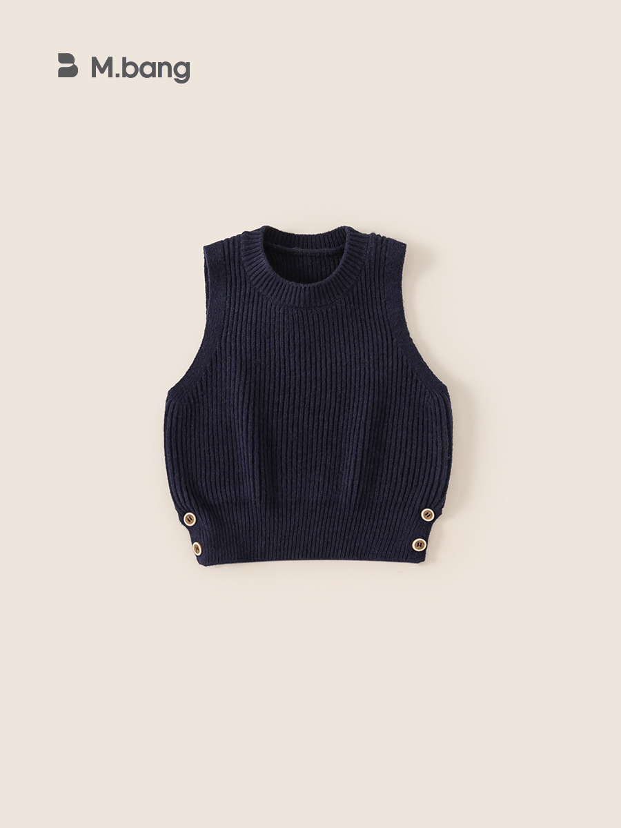 Youbao ropa para niños chaleco de suéter de todo fósforo para niños pequeños y medianos 2025 primavera nuevo chaleco de punto para niños primavera