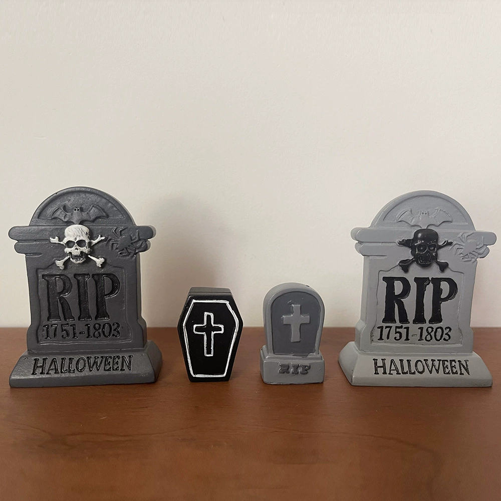 Украшение дома Хэллоуин атмосфера Смола украшения надгробие атмосфера ужаса бар сад настольные украшения DIY