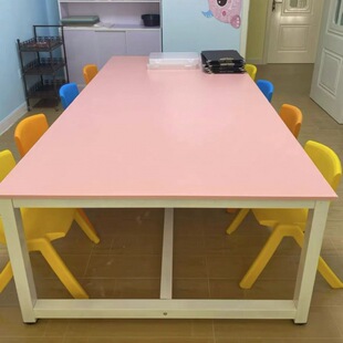 Children's Art Table, Painting Table, Training Class Desk and Chair, Primary School Student Desk, Study Table, Double Tutoring Class Training Table