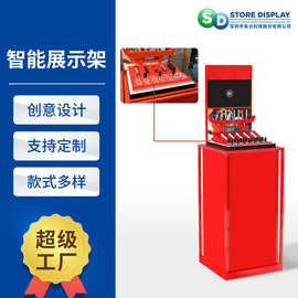 智能雾化烟具展示台 L型智能坐台播放视频触碰感应亚克力展示柜