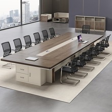 办公家具大型会议长条桌培训接待洽谈桌椅组合创意储物柜简约现代