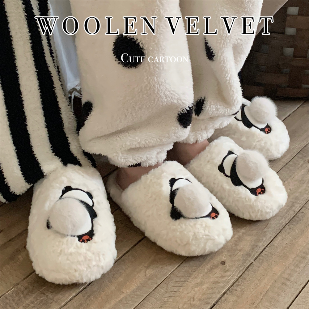 Insulated keep warm comfortable winter cute slippers