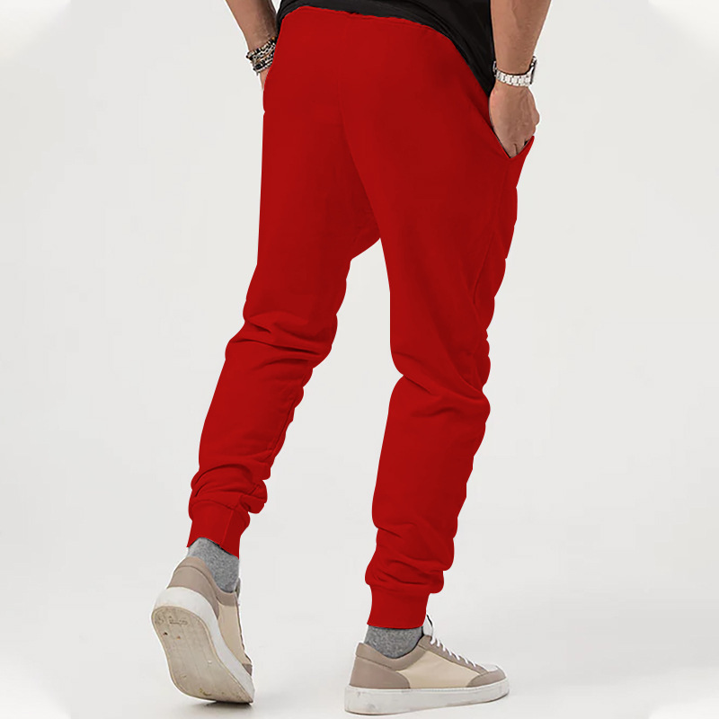 ​​Men's Slim-Fit Jogger Pants - Stretch Cotton Blend With Drawstring Waist, Versatile For Casual & Light Exercise (S-XXXL, Navy/Black/Olive Green)​​_voghion.com