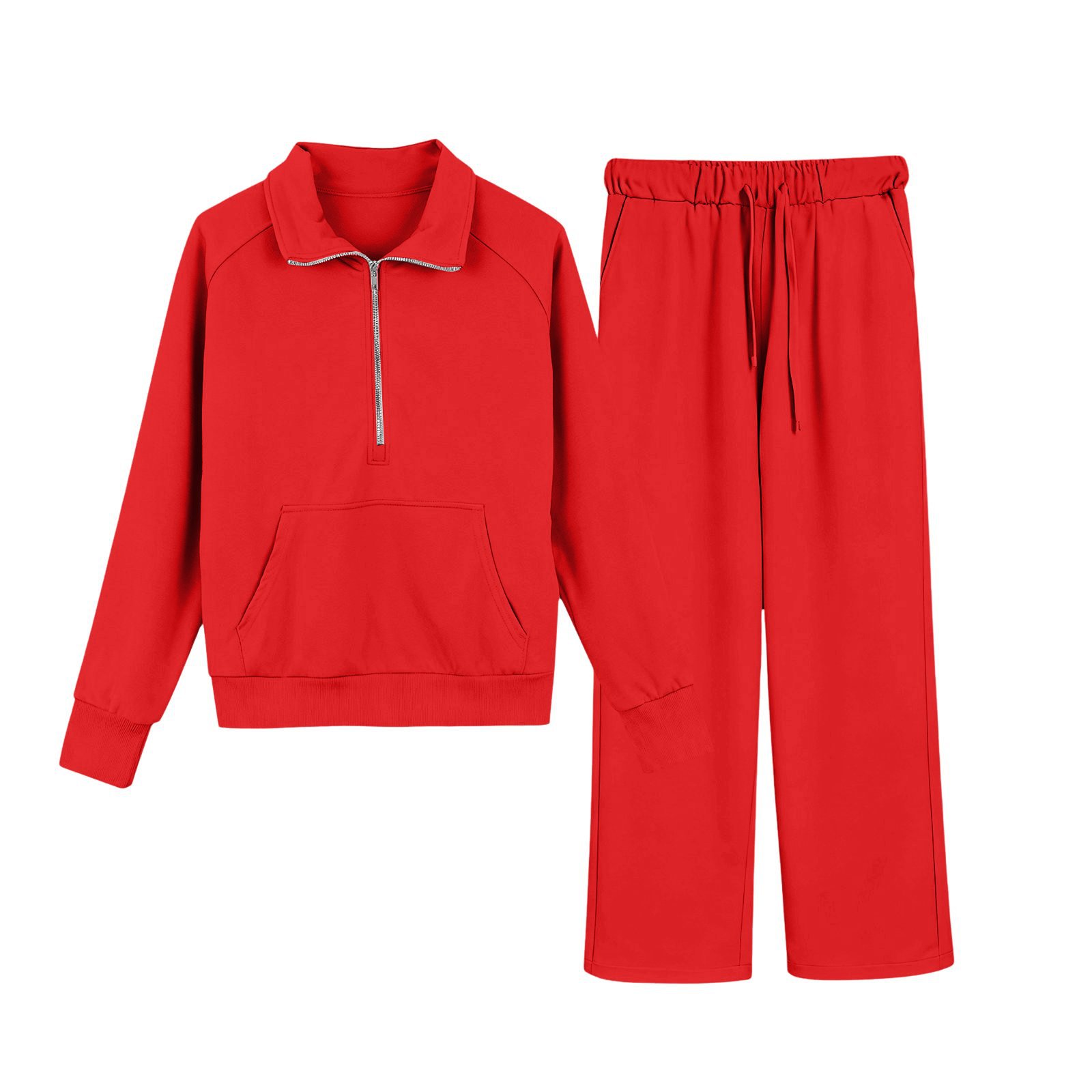 2026 European and American Amazon Two-Piece Sweatshirt Set with High-Elastic Wide-Leg Sweatpants, Casual Children's Set, Quick-Dry Running