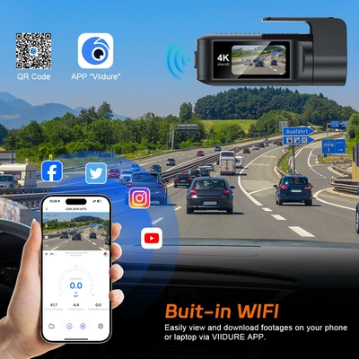 with Wifi connectivity, ultra-high-definition front Driving recorder
