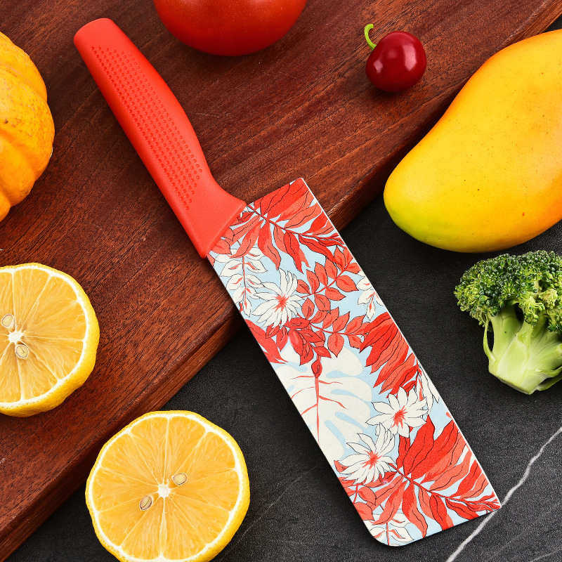 Frutas de acero inoxidable de venta directa transfronteriza de tres piezas para bebés, cocina doméstica, corte de verduras, corte de grosor, conjunto de cuchillos