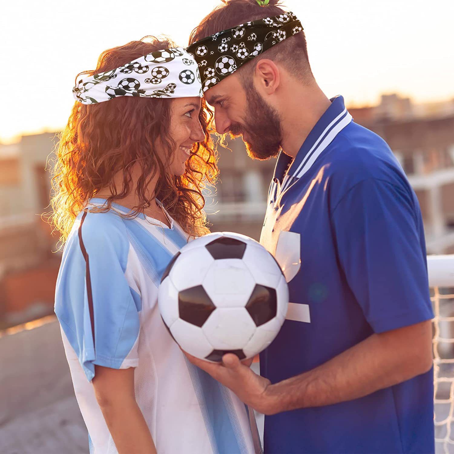 Fashion Football Cloth Printing Hair Band 1 Piece display picture 3