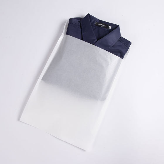Environmentally Friendly Degradable Grasin Paper Bag Self-Adhesive Translucent Bag Plastic Oil Free High-Grade Garment Packaging Bag Wax Paper Bag