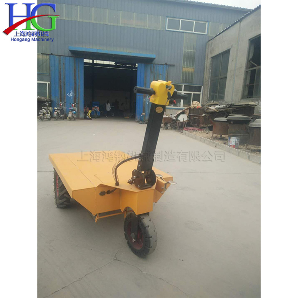 小型电动装卸手推车 电梯沙子混凝土搬运车 楼道建筑工地平板车